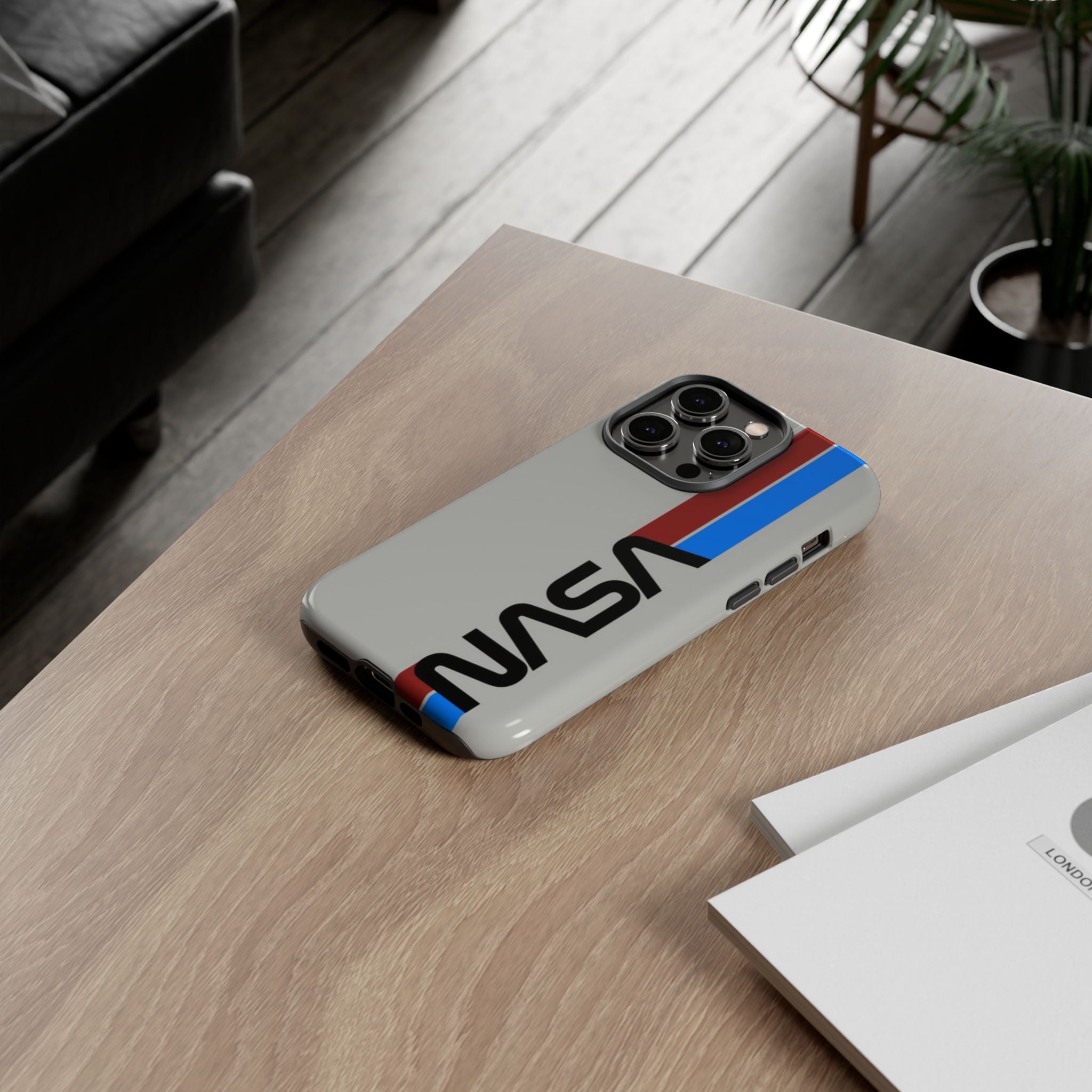 NASA Retro Stripes Logo iPhone Tough Cases