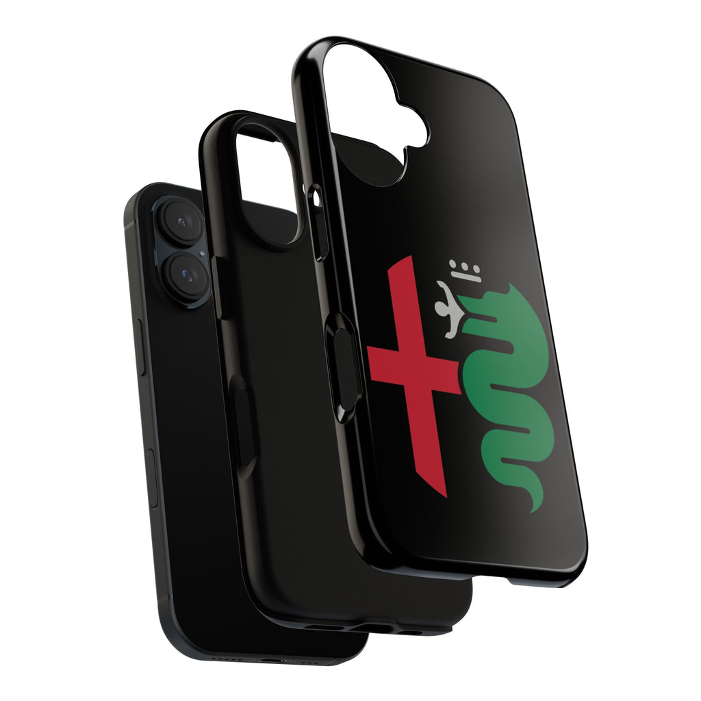 Alfa Romeo Red Green Minimalist iPhone Tough Cases