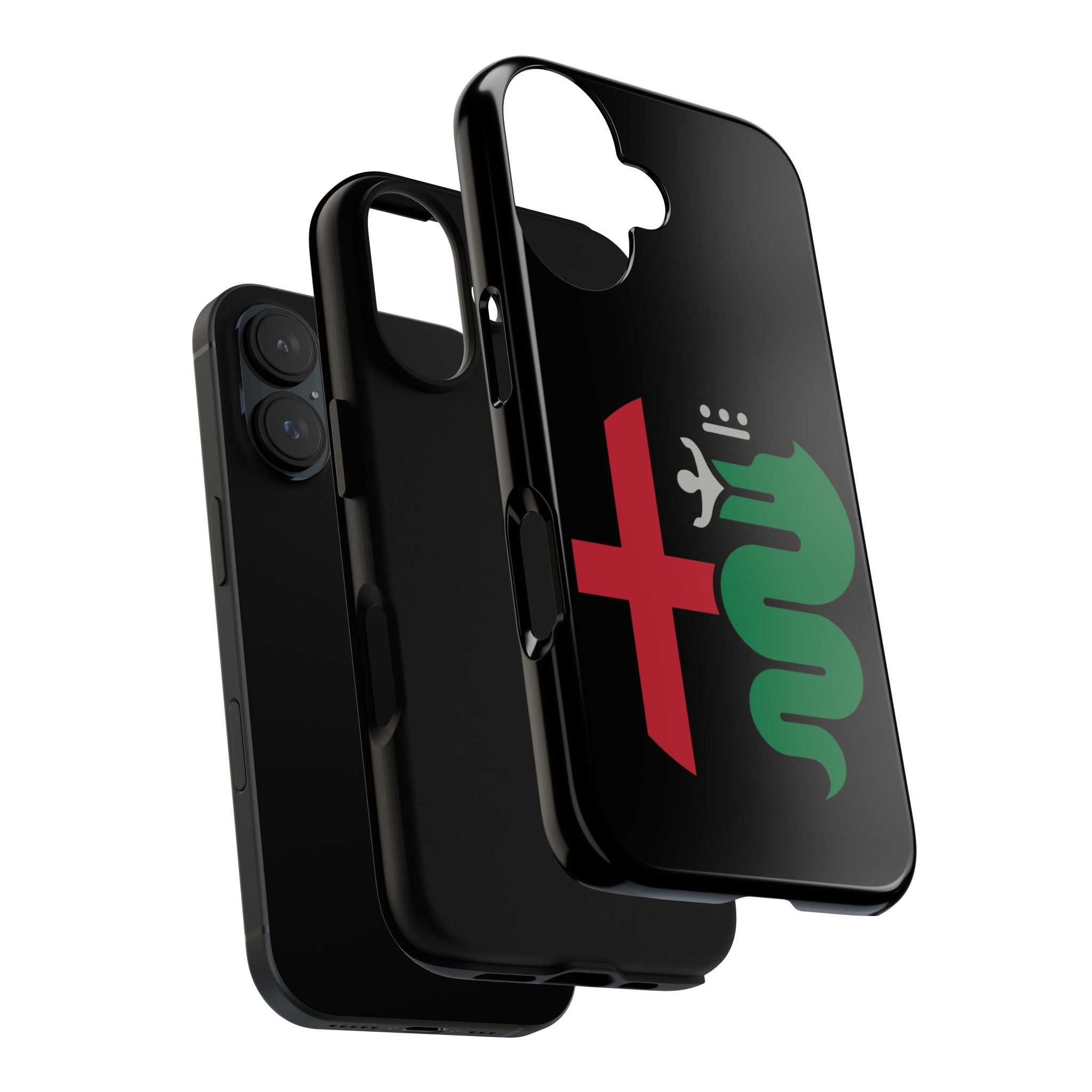 Alfa Romeo Red Green Minimalist iPhone Tough Cases