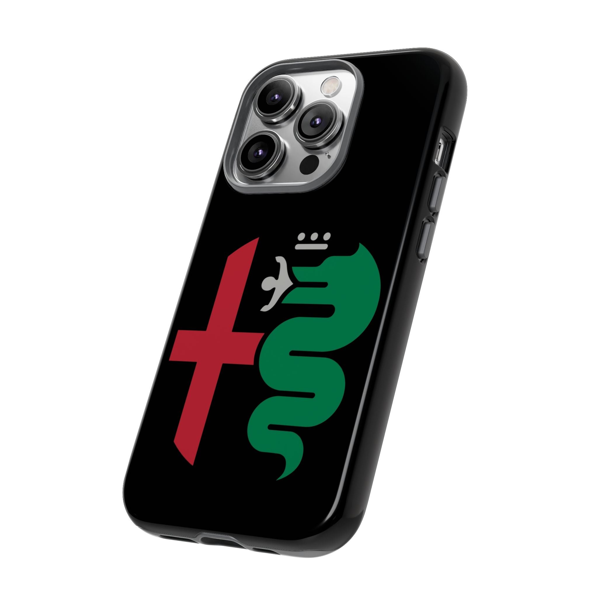 Alfa Romeo Red Green Minimalist iPhone Tough Cases