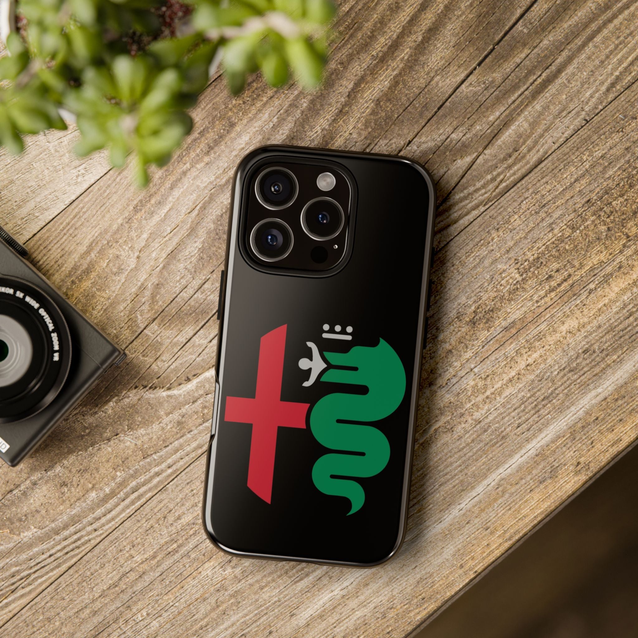 Alfa Romeo Red Green Minimalist iPhone Tough Cases