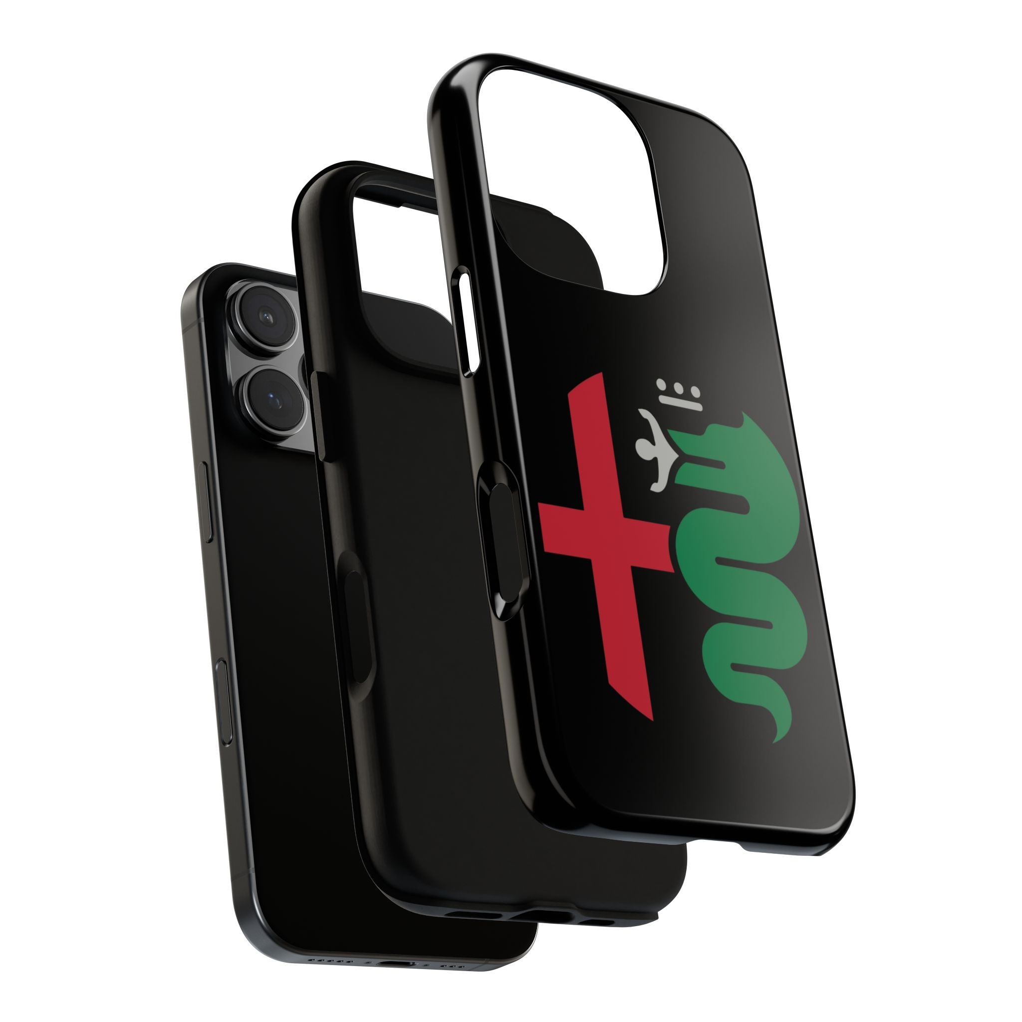 Alfa Romeo Red Green Minimalist iPhone Tough Cases
