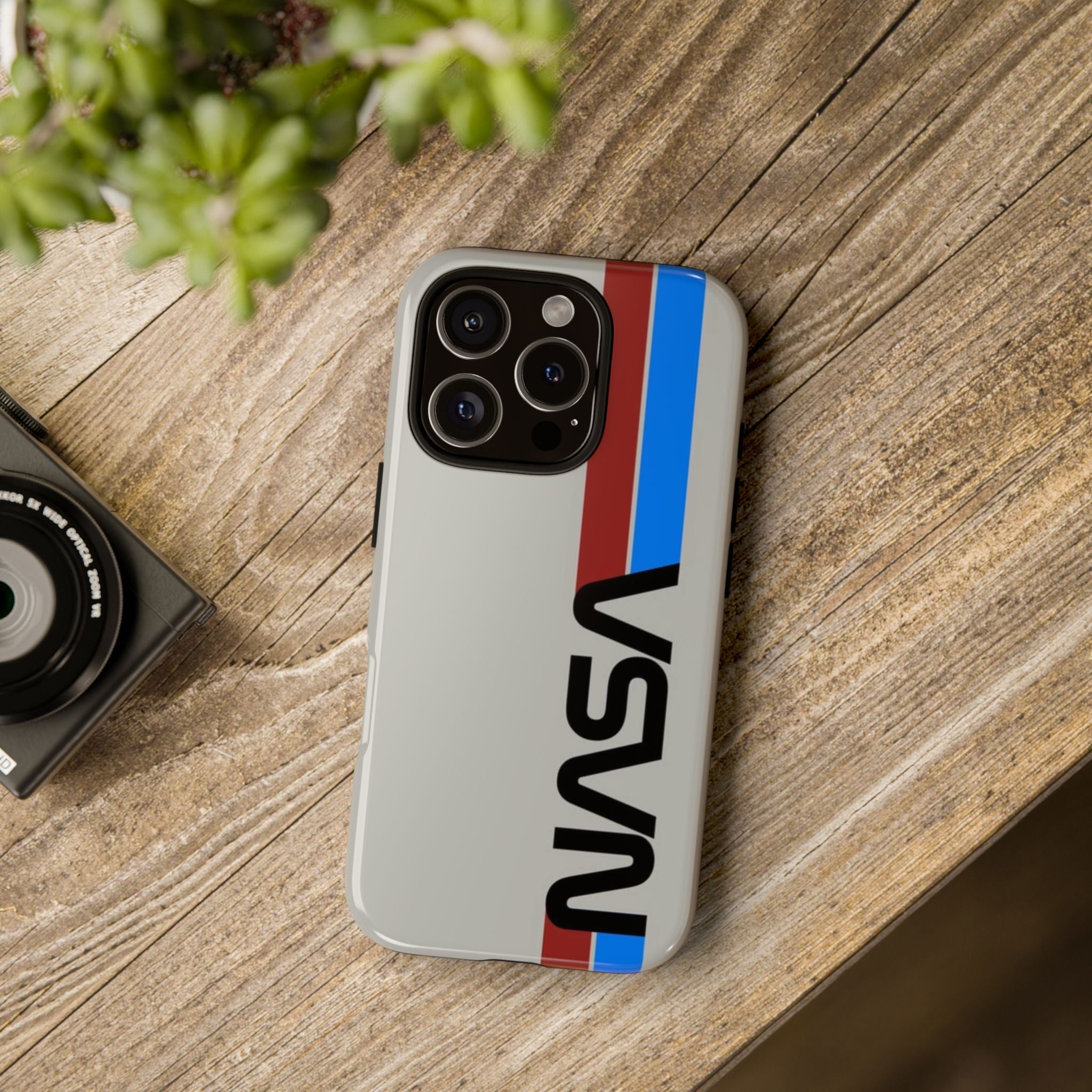 NASA Retro Stripes Logo iPhone Tough Cases