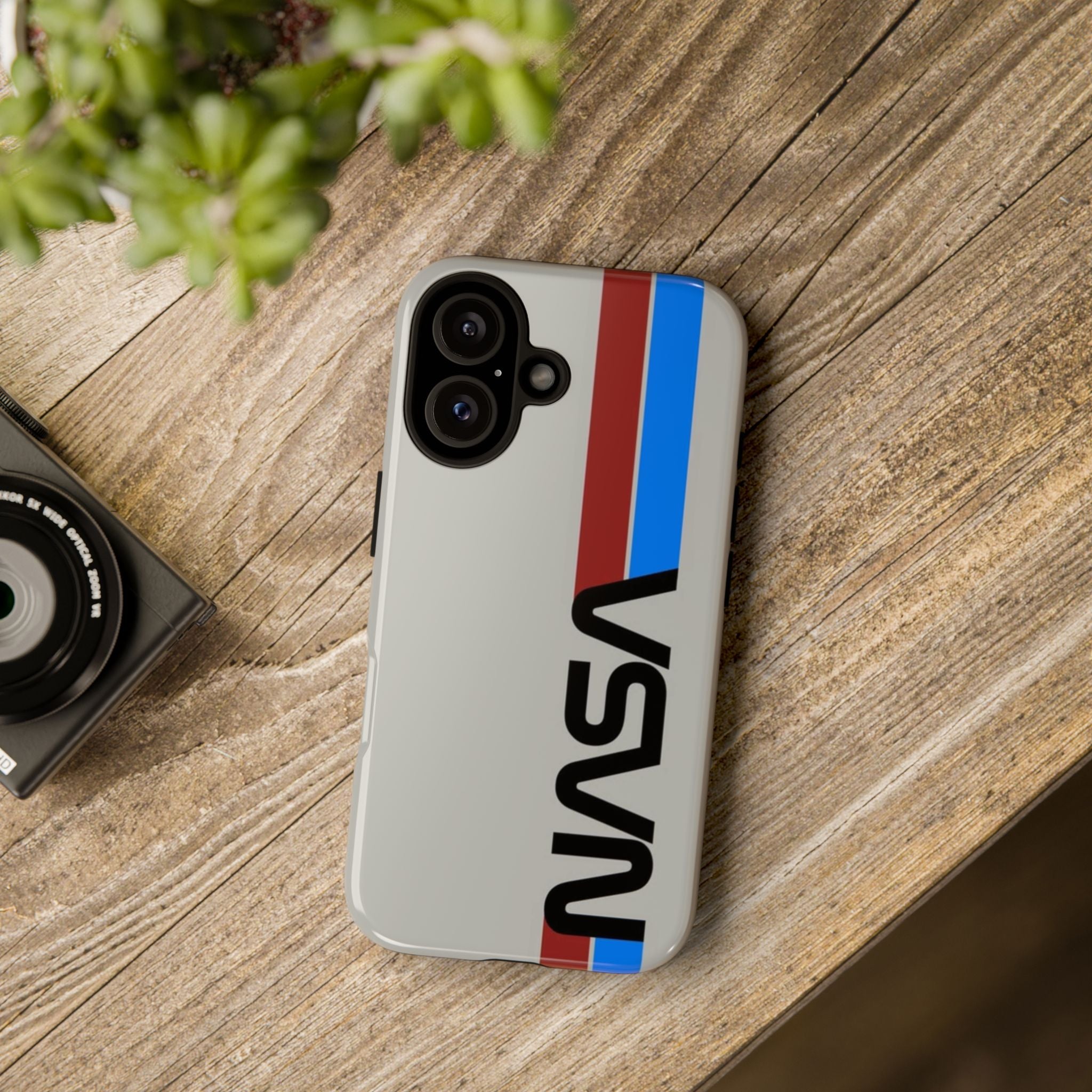 NASA Retro Stripes Logo iPhone Tough Cases