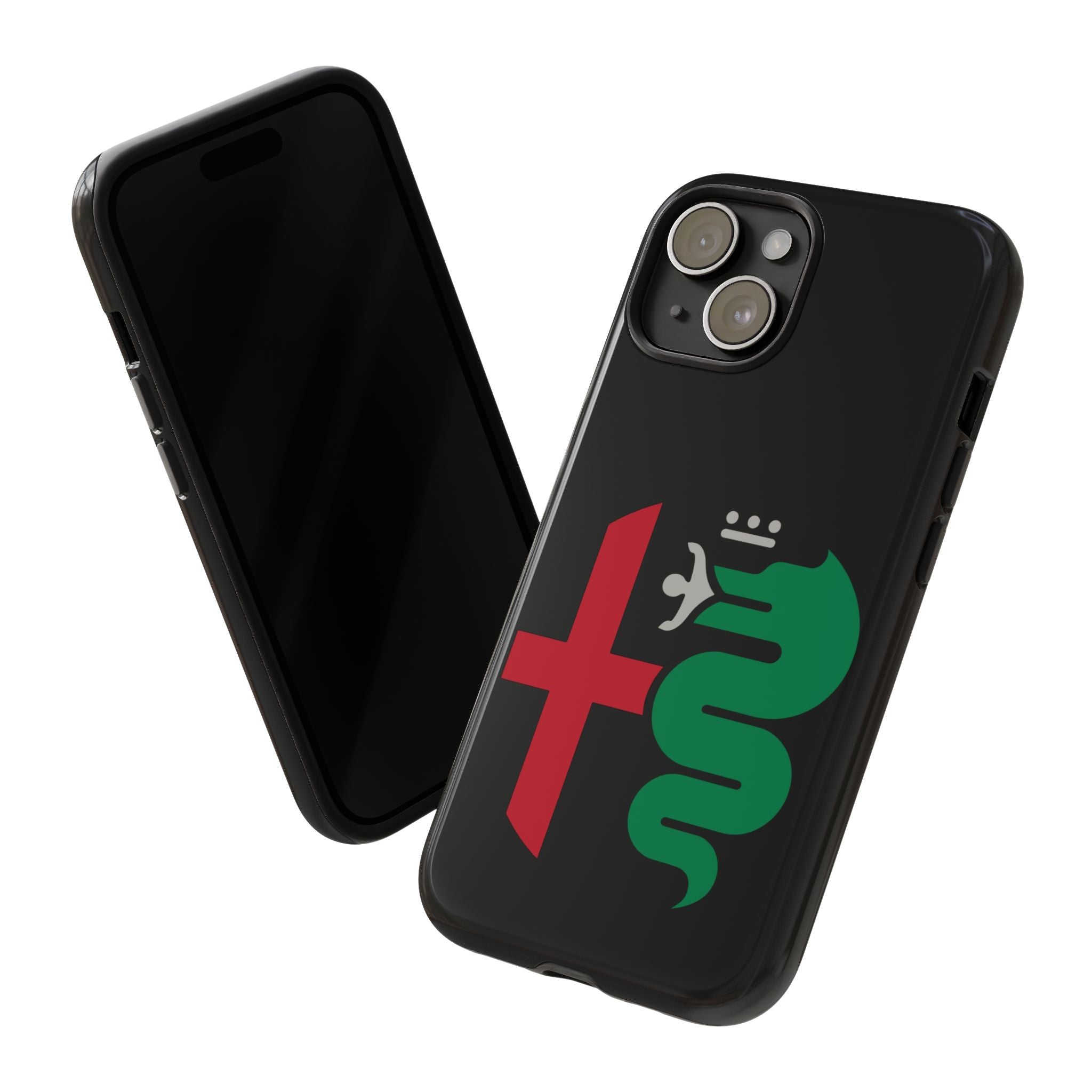 Alfa Romeo Red Green Minimalist iPhone Tough Cases
